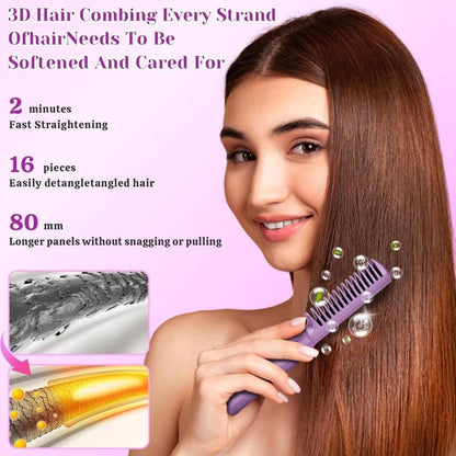 QuickSmooth Mini Adjustable Hair Straightener Hot Comb